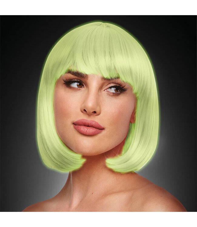 Pleasure Wigs - Pruik Cici Roze Glow in the Dark