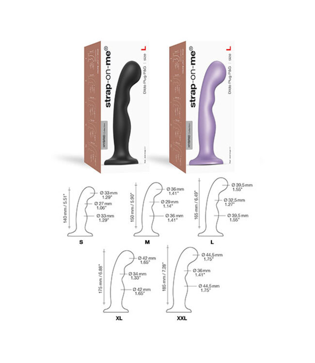 Strap-On-Me - Dildo Plug P&G Metallic Lilac L