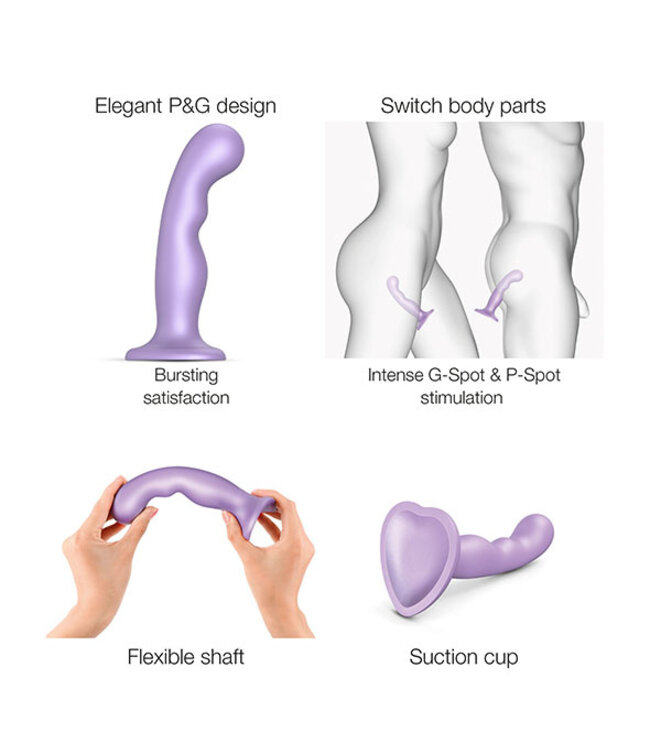 Strap-On-Me - Dildo Plug P&G Metallic Lilac S