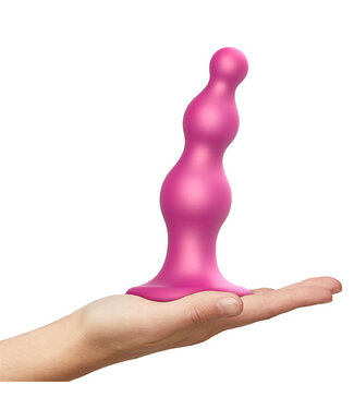 Strap-On-Me Strap-On-Me - Dildo Plug Beads Metallic Raspberry Pink L