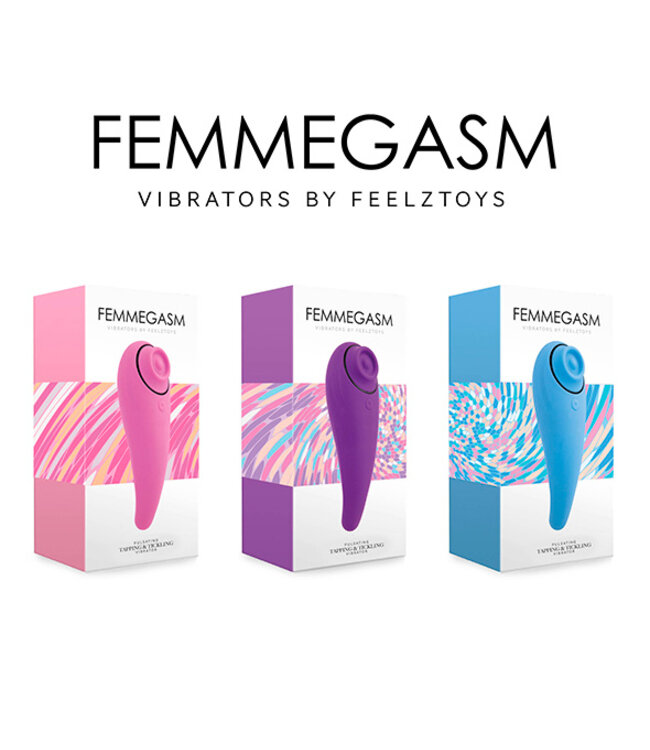 FeelzToys - FemmeGasm Tapping & Tickling Vibrator Paars