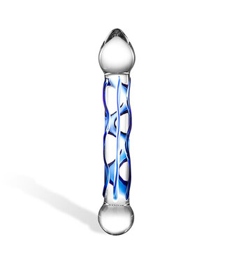 Glas Glas - Full Tip Textured Glazen Dildo
