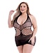 Baci Lingerie BACI HALTER MINI DRESS BLACK, QS