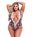 Baci Lingerie GREY FLORAL & LACE TEDDY, XL