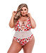 Baci Lingerie WHITE FLORAL & LACE TEDDY, QS