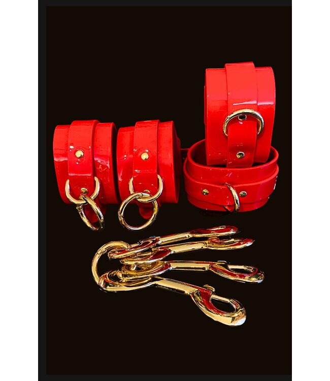 KINKY DIVA HOGTIE & CUFFS RED