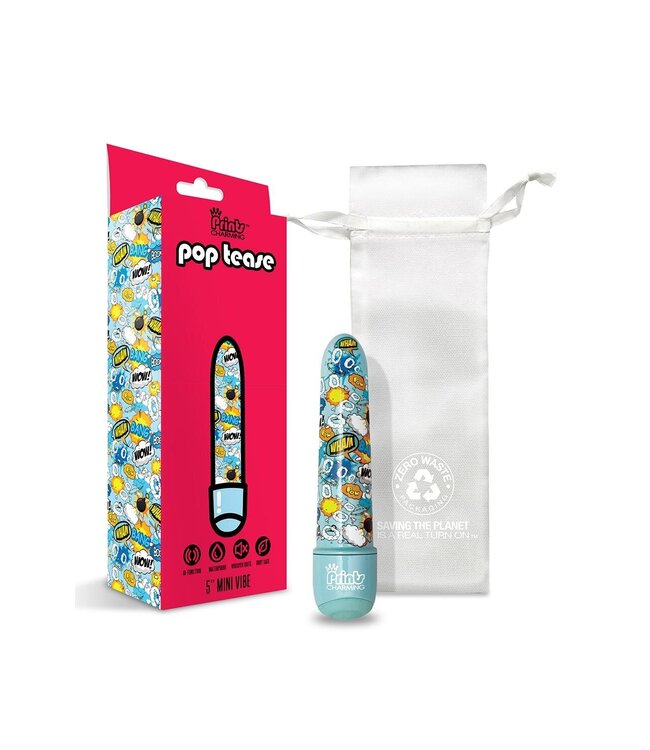 PRINTS CHARMING POP TEASE 5 INCH MINI VIBE  BANG BLUE