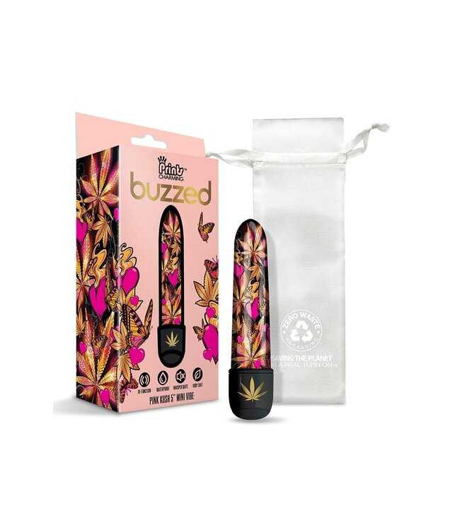PRINTS CHARMING BUZZED 5 INCH MINI VIBE PINK KUSH