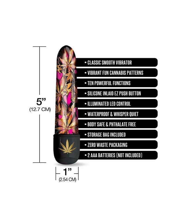 PRINTS CHARMING BUZZED 5 INCH MINI VIBE PINK KUSH