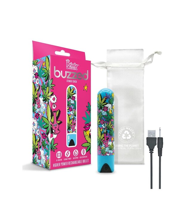 PRINTS CHARMING BUZZED BULLET STONER CHICK