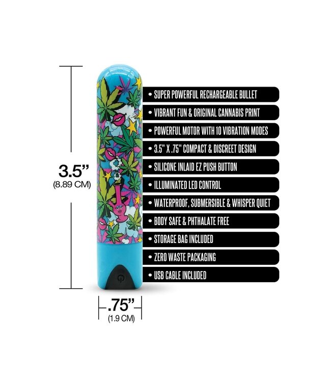 PRINTS CHARMING BUZZED BULLET STONER CHICK