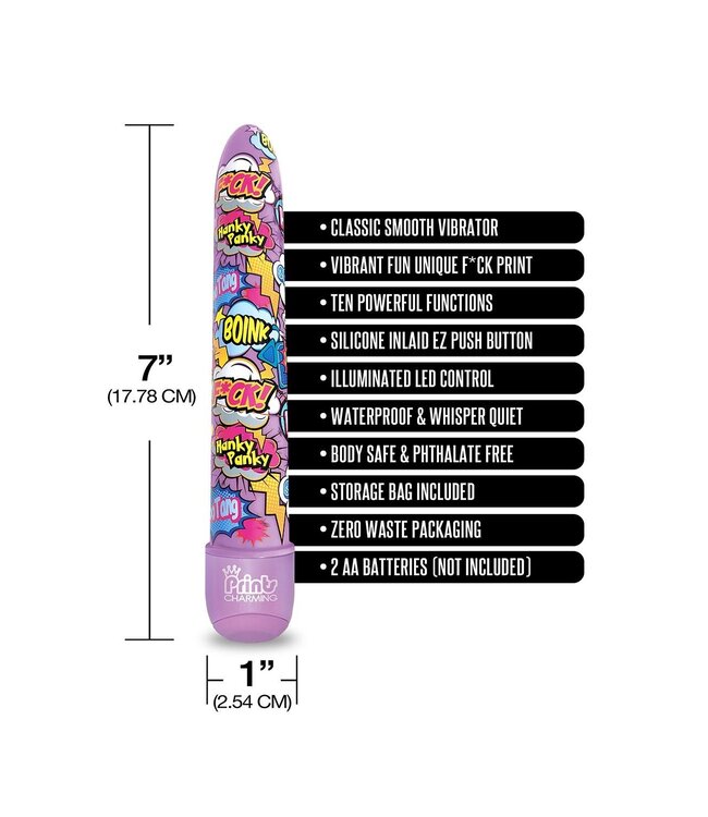 PRINTS CHARMING POP TEASE 7 INCH CLASSIC VIBE FUCK PURPLE