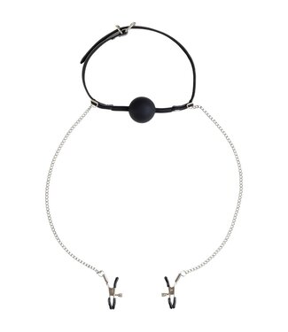 VIRGITE NIPPLE CLAMPS WITH MOUTH GAG