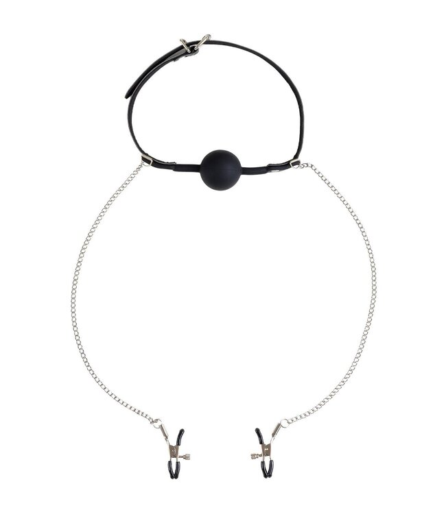 VIRGITE NIPPLE CLAMPS WITH MOUTH GAG