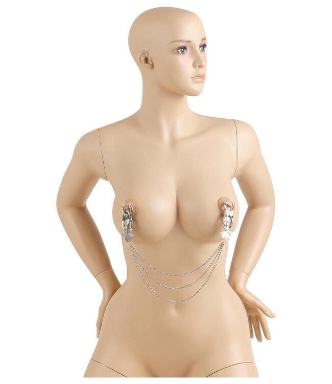 VIRGITE NIPPLE CLAMPS WITH TRIPLE CHAIN