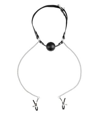 VIRGITE NIPPLE CLAMPS WITH MOUTH GAG