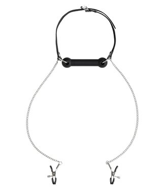 VIRGITE NIPPLE CLAMPS WITH BAR GAG
