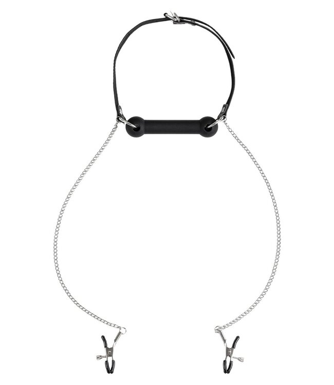 VIRGITE NIPPLE CLAMPS WITH BAR GAG