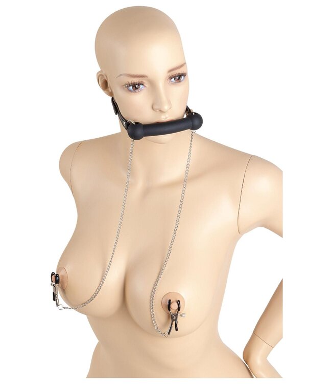 VIRGITE NIPPLE CLAMPS WITH BAR GAG