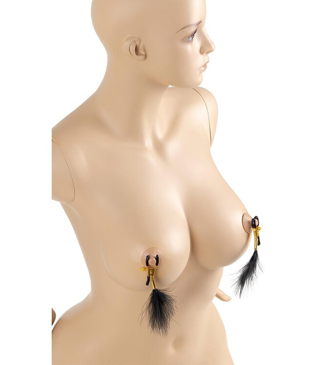 VIRGITE NIPPLE CLAMPS WITH FEATHERS