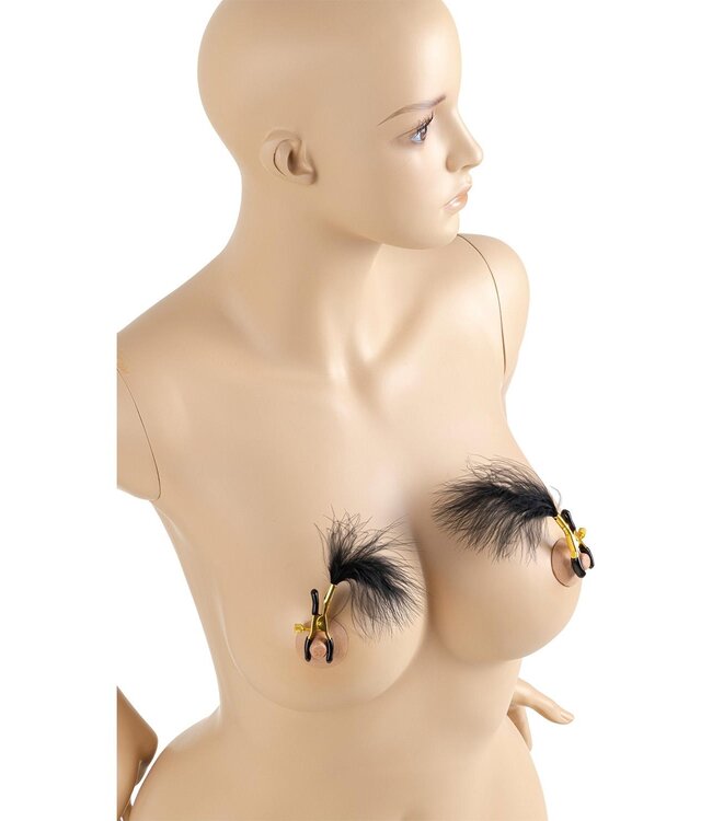 VIRGITE NIPPLE CLAMPS WITH FEATHERS