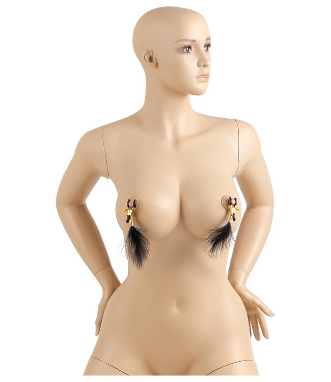VIRGITE NIPPLE CLAMPS WITH FEATHERS