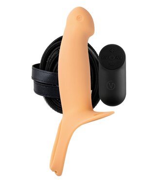 VIRGITE H3 VIBRATING HOLLOW STRAP H3 SIZE S FLESH