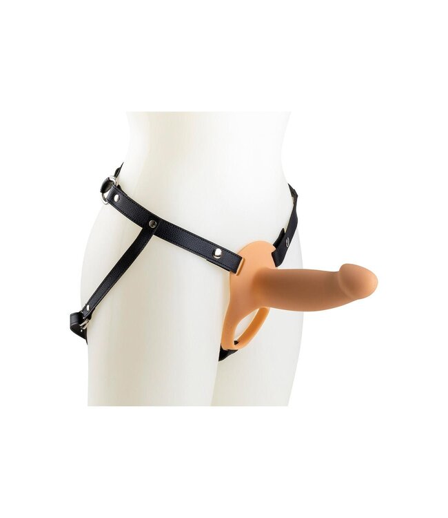 VIRGITE H3 VIBRATING HOLLOW STRAP H3 SIZE S FLESH