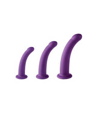 VIRGITE  SET OF 3 DILDOS SIZES S M L PURPLE