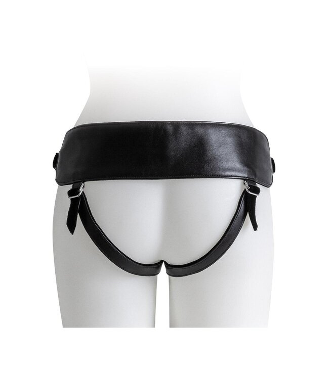 VIRGITE  UNIVERSAL HARNESS WITH PURPLE DILDO SIZE L PURPLE