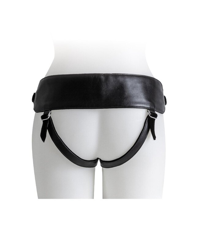 VIRGITE  UNIVERSAL HARNESS WITH PURPLE DILDO SIZE M PURPLE