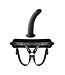 VIRGITE  UNIVERSAL HARNESS WITH BLACK DILDO SIZE L BLACK