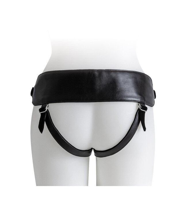 VIRGITE  UNIVERSAL HARNESS WITH BLACK DILDO SIZE L BLACK