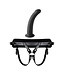 VIRGITE  UNIVERSAL HARNESS WITH BLACK DILDO SIZE M BLACK