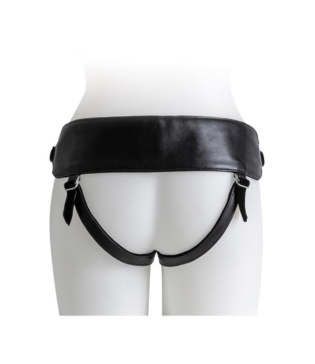 VIRGITE  UNIVERSAL HARNESS WITH BLACK DILDO SIZE M BLACK