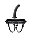 VIRGITE  UNIVERSAL HARNESS WITH BLACK DILDO SIZE S BLACK