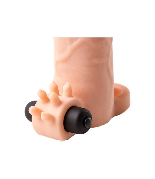 VIRGITE S5 REALISTIC VIBRATING PENIS SLEEVE S5 19 CM FLESH
