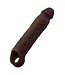 SHAFT SHEATH MODEL F SIZE 1 7.8 INCH LIQUID SILICONE SLEEVE MAHOGANY
