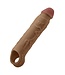 SHAFT SHEATH MODEL F SIZE 1 7.8 INCH LIQUID SILICONE SLEEVE OAK