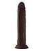 SHAFT MODEL J 9.5 INCH LIQUID SILICONE DONG MAHOGANY