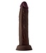 SHAFT MODEL J 7.5 INCH LIQUID SILICONE DONG MAHOGANY