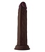 SHAFT MODEL J 8.5 INCH LIQUID SILICONE DONG MAHOGANY