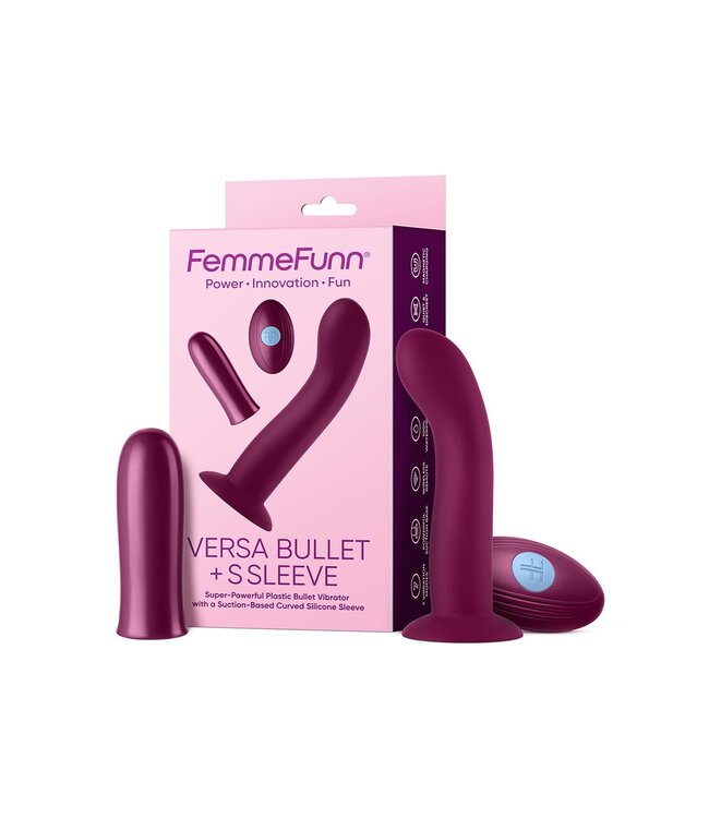 FEMMEFUNN VERSA BULLET WITH S SLEEVE DARK FUCHSIA