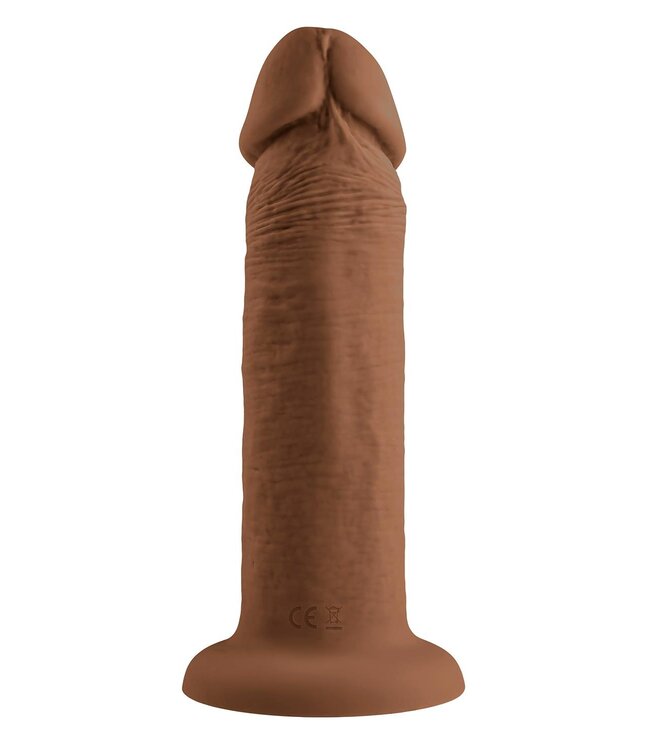 EVOLVED 6 INCH VIBRATING DONG DARK FLESH