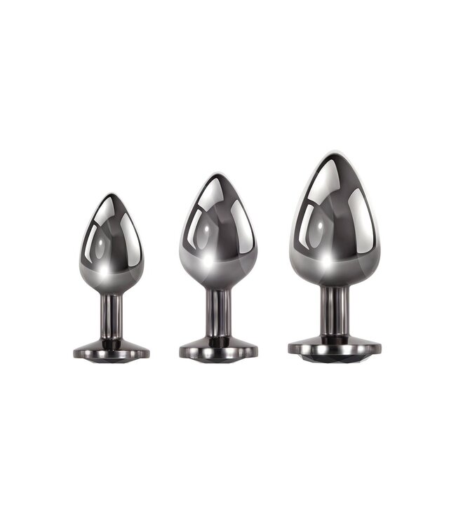 EVOLVED BLACK GEM ANAL PLUG SET