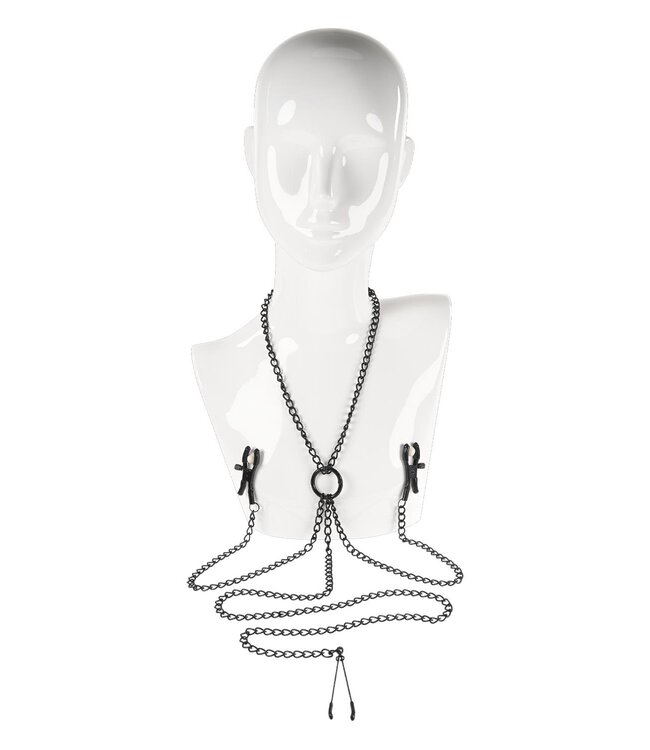 SPORTSHEETS SAFFRON NIPPLE TO CLIT SET