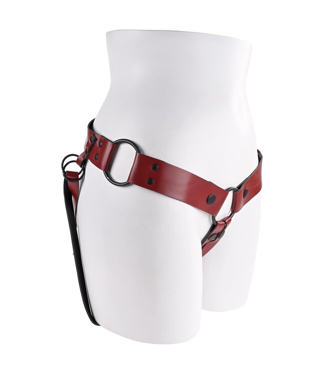 SPORTSHEETS SAFFRON MONTE STRAP ON RED