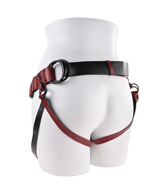 SPORTSHEETS SAFFRON MONTE STRAP ON RED