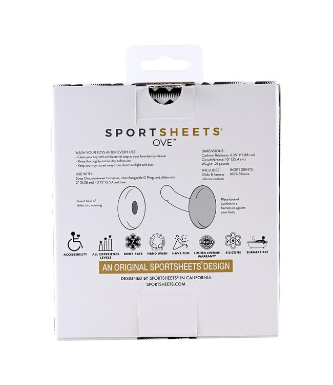 SPORTSHEETS OVE DILDO AND HARNESS SILICONE CUSHION