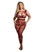 UNDIVIDED ATTENTION CUT-OUT TOP & CROTCHLESS TIGHTS BURGUNDY, QS